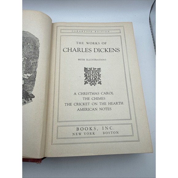 Other - Charles Dickens A Christmas Carol American Notes Cleartype Edition Vol III Book